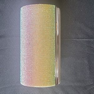Rainbow rhinestone novelty purse
